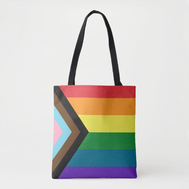 Bolsa Tote Bandeja de Toque de Sinalizador LGBTQ (Frente)