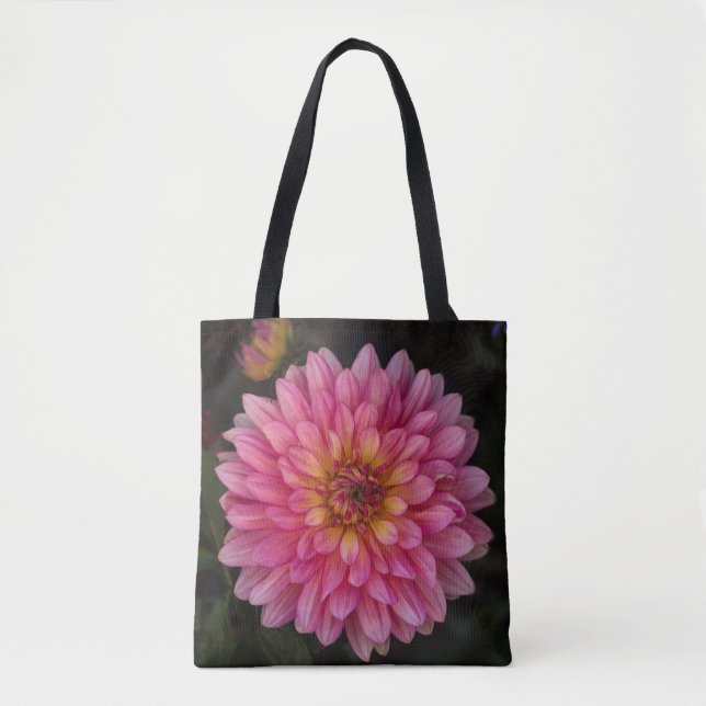 Bolsa Tote Bandeja de Toques com Flor Rosa (Frente)