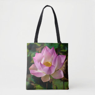 Bolsa Tote Bandeja de Toques com Flor Rosa