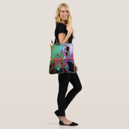 Bolsa Tote Bandeja de Toques de abstrato Togetherness