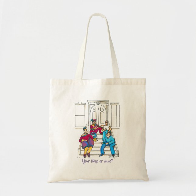 Bolsa Tote Bandeja de Toques de Histórias de Parada (Frente)