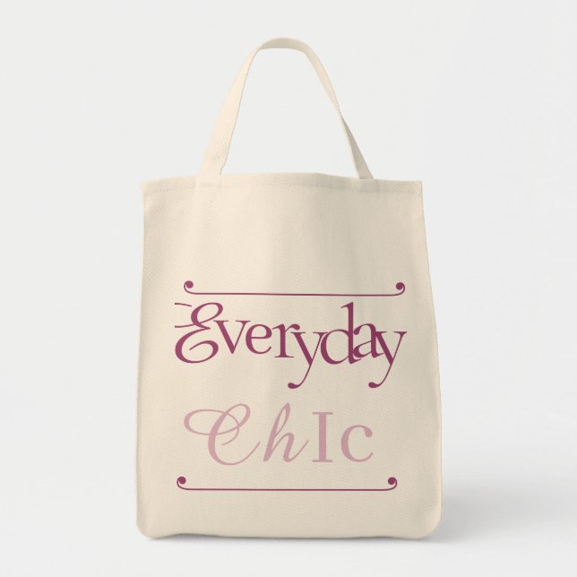 Bolsa Tote Bandeja de Tote Chic Cotidiana da Trendy Na moda (Frente)