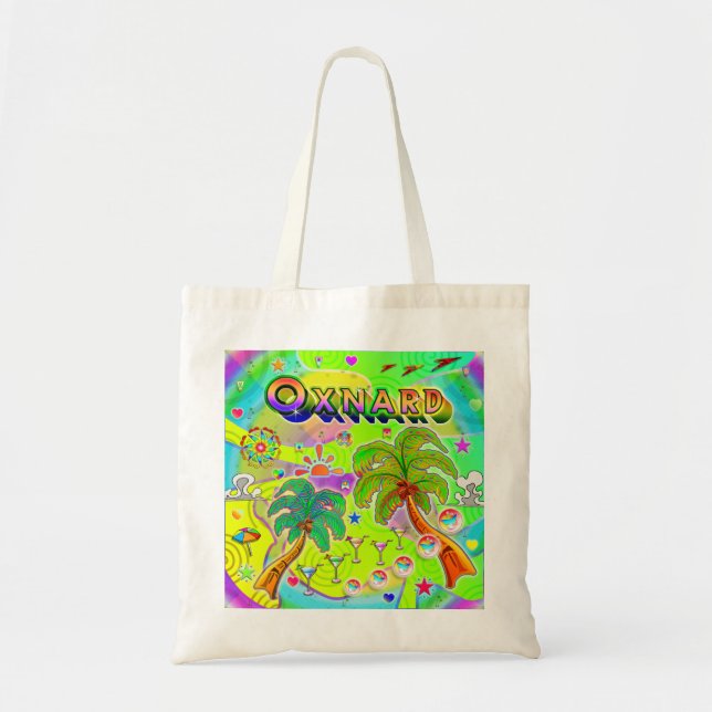 Bolsa Tote Bandeja do Tote de Foco da Mente Oxnard (Frente)