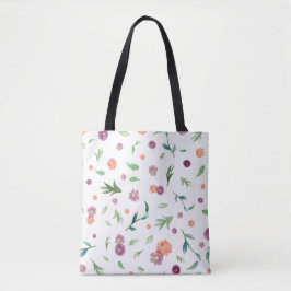 Bolsa Tote Bandeja Floral Patterno - Bandeja Na moda diária