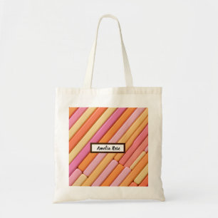Bolsa Tote Bandeja Geométrica de Orçamento de Pastel Personal