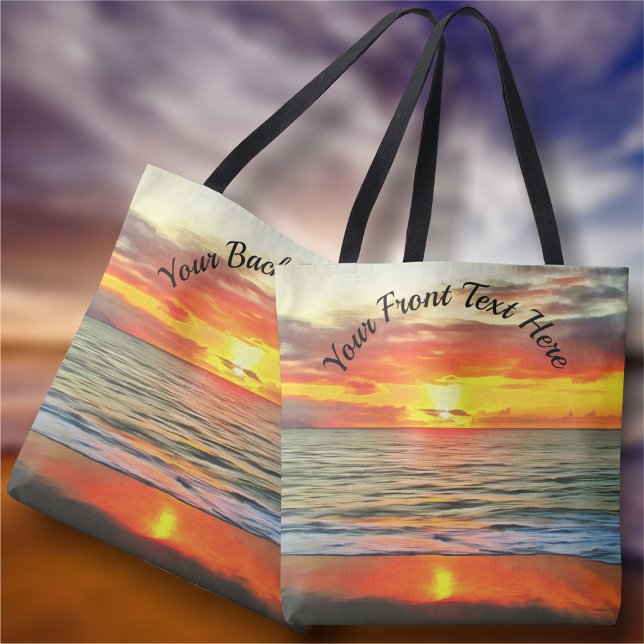 Bolsa Tote Bandera Bay Sunset 1738 (Criador carregado)