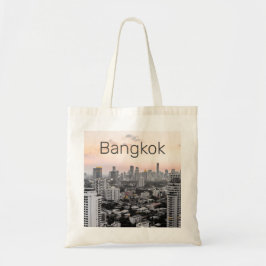 Bolsa Tote Bangkok Skyline Sunset Panorama BKK Tailândia