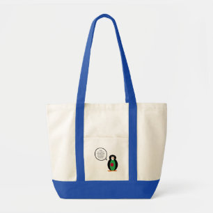 Bolsa Tote Bangladesh Falando Pinguim Ms Personalizado