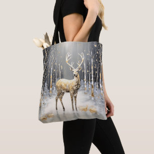 Bolsa Tote Banheira de Bandas de Feriado de Reindeer de Natal