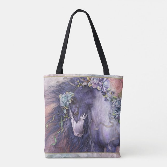 Bolsa Tote Banheira de Toques do Flor primavera (Verso)