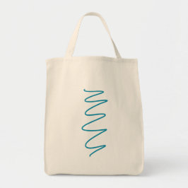 Bolsa Tote Banheira de Tota de Canvas de Fluxo - Teal