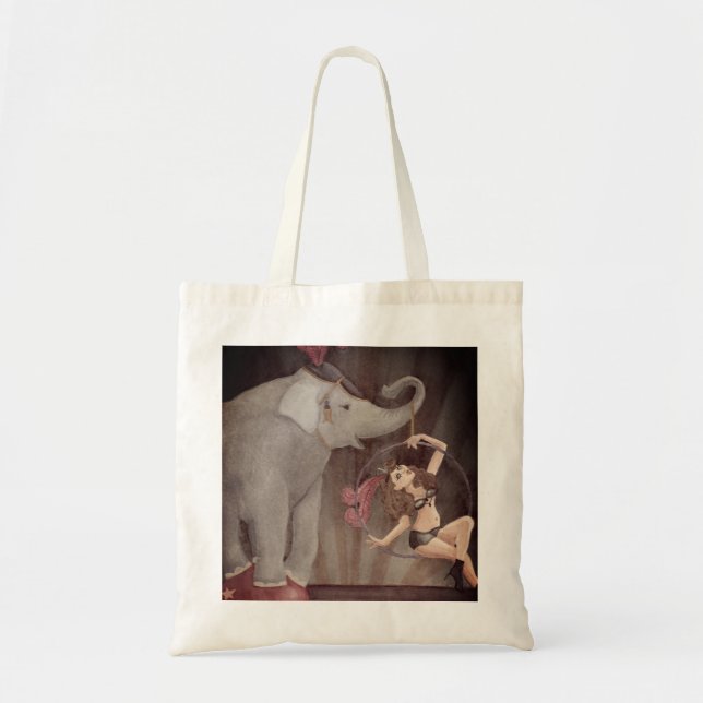 Bolsa Tote Banheira de Tote de Circo Elefante (Frente)