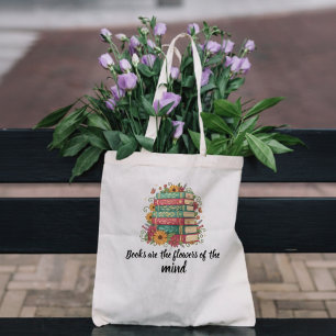 Bolsa Tote Banheira de Tote do Lover do Livro Floral