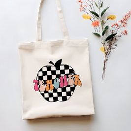 Bolsa Tote Banheira de Tote do Professor de Maçã Verificada