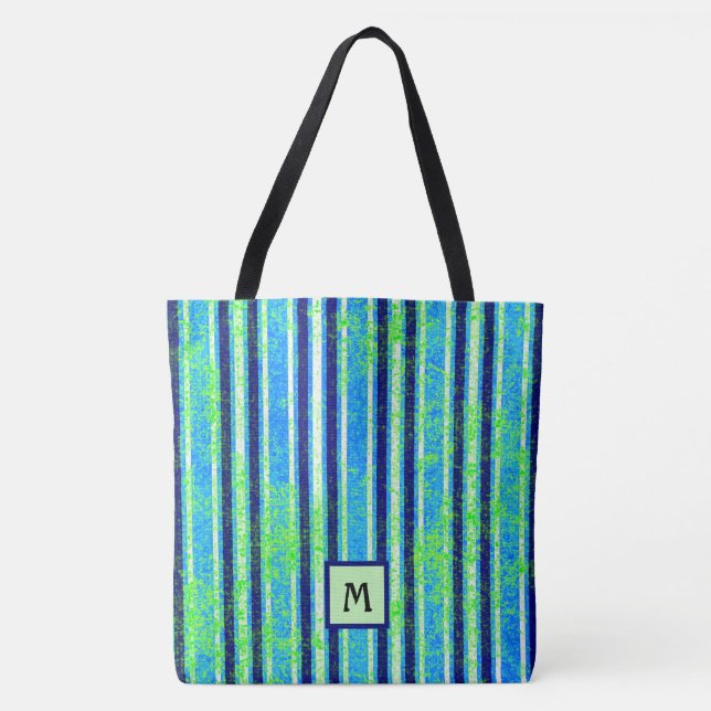 Bolsa Tote Banheira do Batik de Praia Monograma (Frente)
