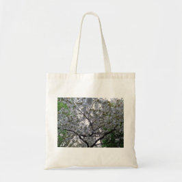 Bolsa Tote Banheira Flor Floral de Canvas Botânica de Árvore 