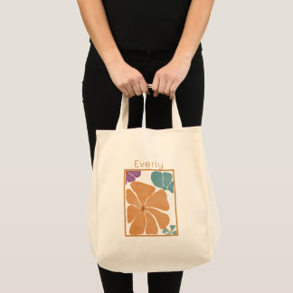 Bolsa Tote Banheira Floral de Tota com Cor de Água Bonito Mod