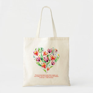 Bolsa Tote Banheira Romântica Wreath Tote Bag para Almas Sonh