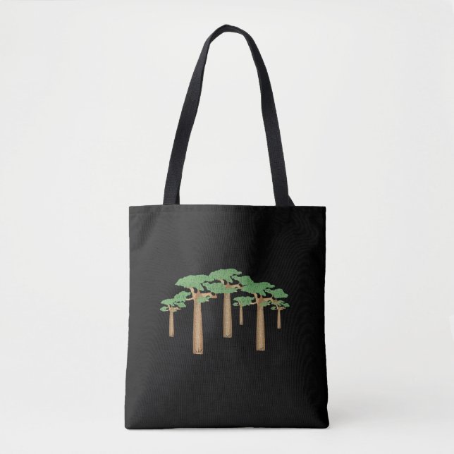 Bolsa Tote Banho-de-tota das árvores de baobá (Frente)