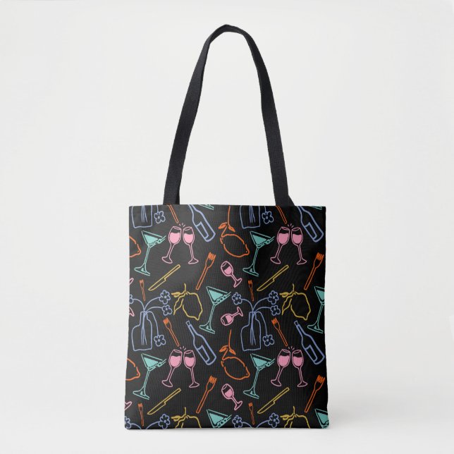 Bolsa Tote Banquete da meia-noite (Frente)