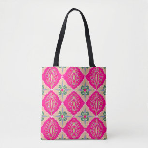 Bolsa Tote bantul batik em várias cores, Batik é um techniq