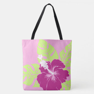 Bolsa Tote Banzai Beach Hawaiian Hibiscus Reversible BeachBag