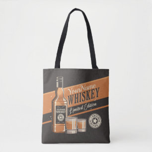 Bolsa Tote Bar de Garrafa de Licor de Uísque Personalizado Oc