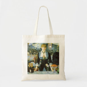 Bolsa Tote Bar no Folies Bergere por Manet, arte do vintage