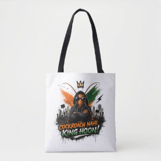Bolsa Tote Barata Rebelde Roupa de Rua Gráfica 