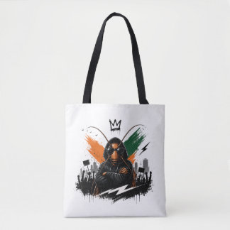 Bolsa Tote Barata Rebelde Roupa de Rua Gráfica 