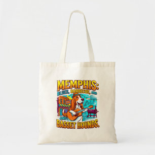 Bolsa Tote Barbecue e Basset Hounds do Blues de Memphis