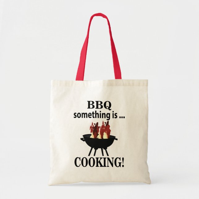 Bolsa Tote Barbeque Cook Chef CHURRASCO Engraçado (Frente)