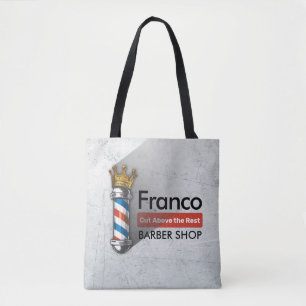 Bolsa Tote Barber Hair Compra Rei Coroa Barbeiro Par Salão