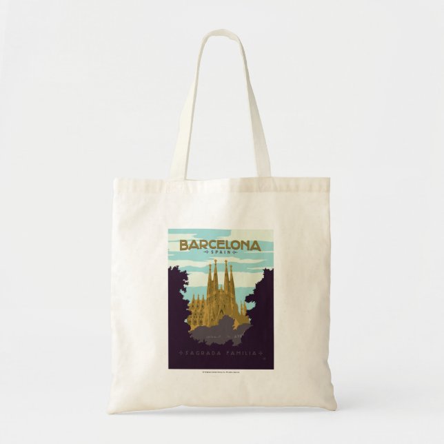 Bolsa Tote Barcelona, Espanha - Sagrada Família (Frente)