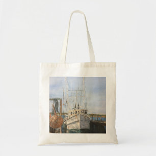 Bolsa Tote Barco de Camarão Aquático Barco Costeiro Saco