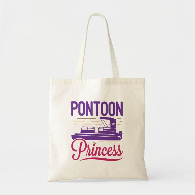 Bolsa Tote Barco Motor Pontooning da Princesa Pontoon (Frente)