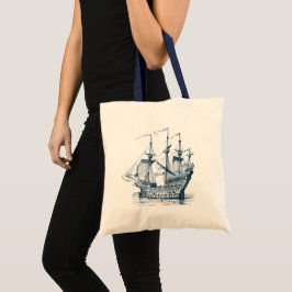 Bolsa Tote Barco Náutico Vintage Vind