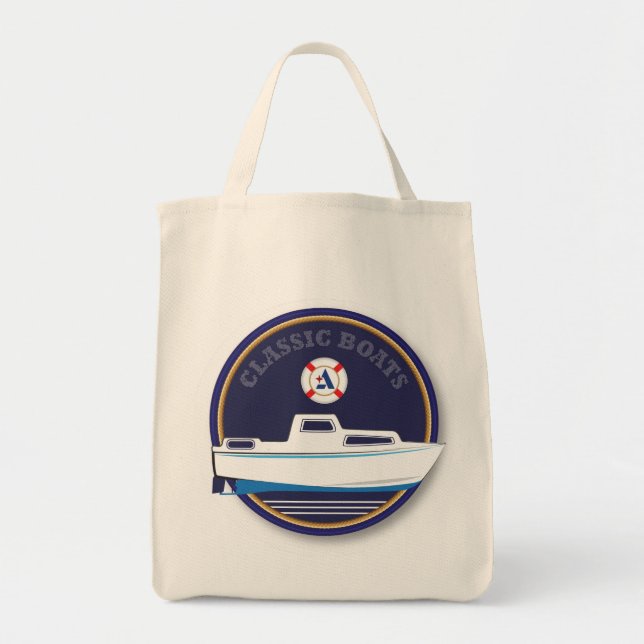 Bolsa Tote barcos clássicos - Albin (Frente)