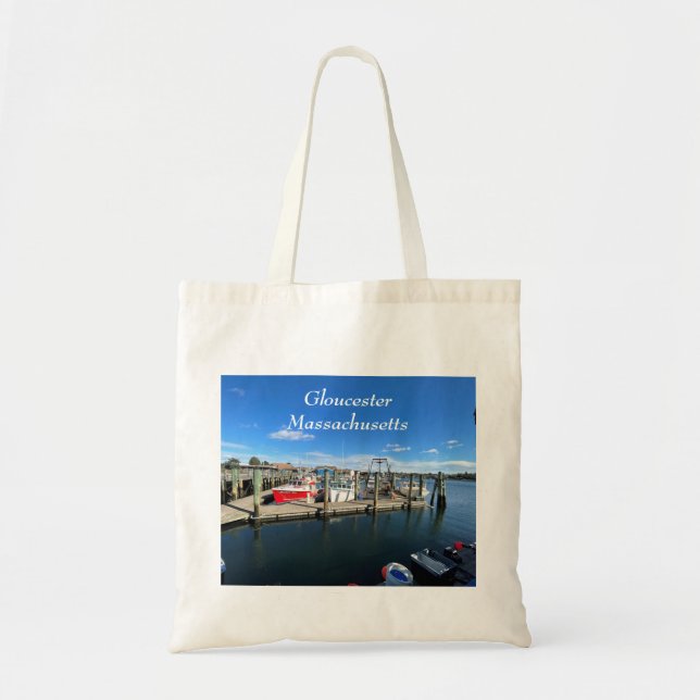 Bolsa Tote Barcos no porto de Gloucester (Frente)