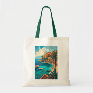 Bolsa Tote Bari Itália Viagem Art Vintage