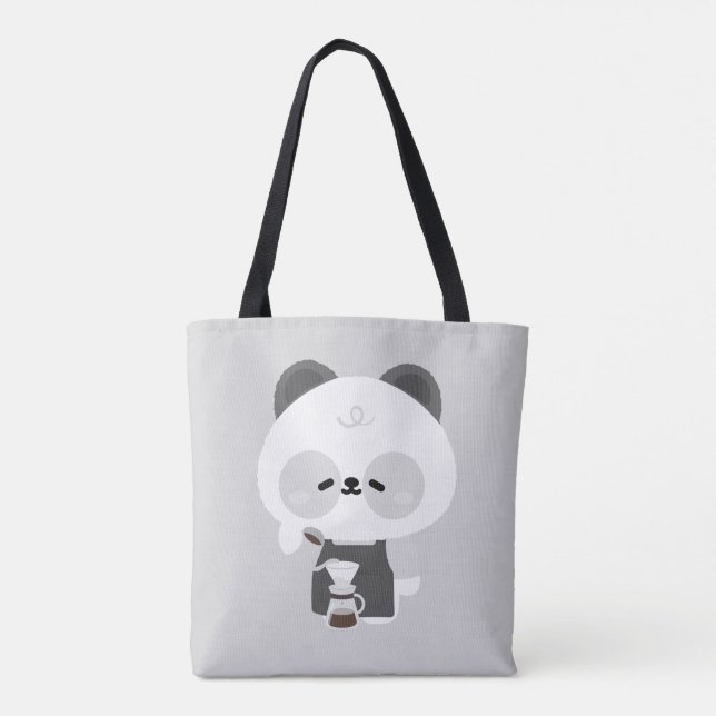 Bolsa Tote Barista Panda Fofa (Verso)