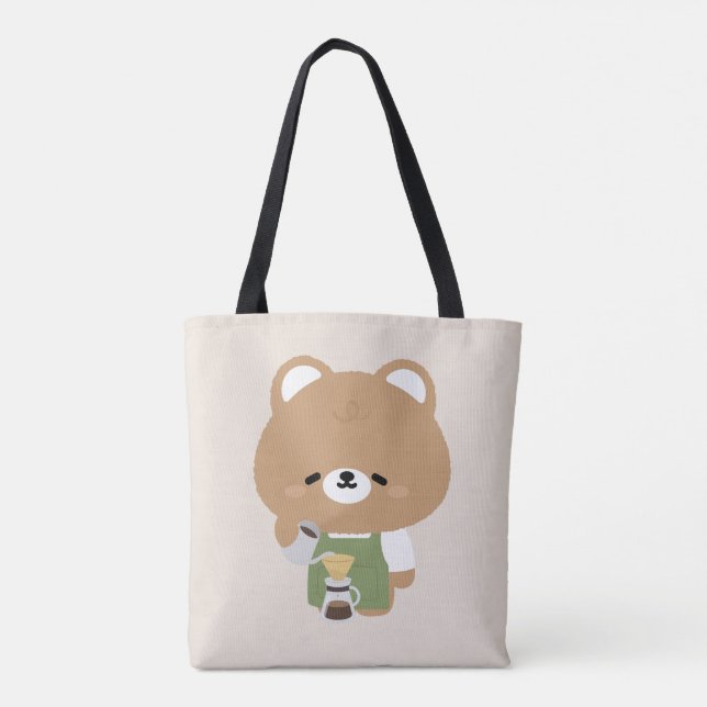 Bolsa Tote Barista Urso Fofo (Verso)