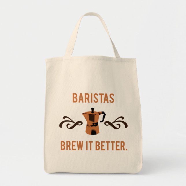 Bolsa Tote Baristas Preparam Melhor (Frente)