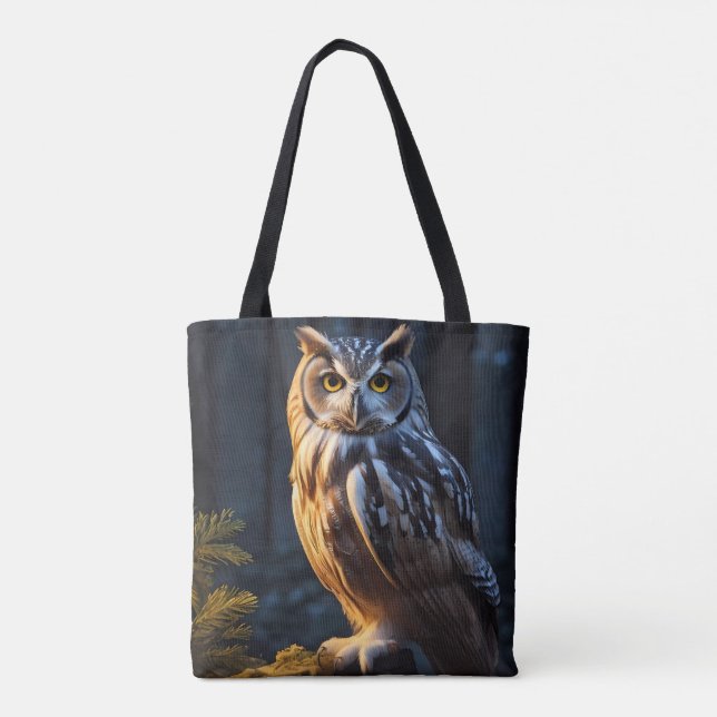 Bolsa Tote Barn Owl Colorful (Verso)