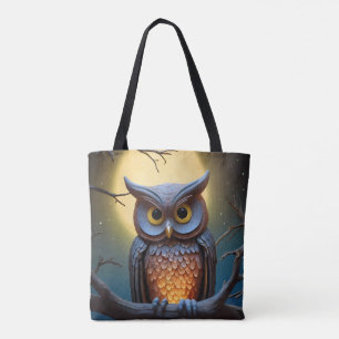 Bolsa Tote Barn Owl Colorful