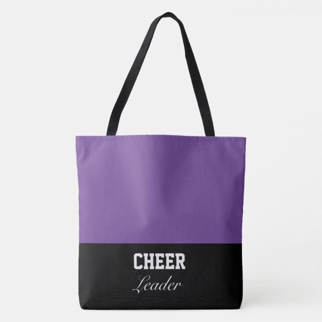 Bolsa Tote Barra de ferramentas de Cheerleader grande (Frente)