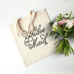 Bolsa Tote Barra de Ferramentas de Script do Bridesmaid<br><div class="desc">Perfeito para um presente de damas de honra no fim de semana da sua festa de noivado,  chá de panela ou solteira. "Bridesmaid" em um roteiro bonito,  mas elegante. Mais estilos e fontes disponíveis na minha loja.</div>