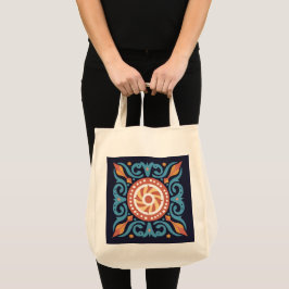 Bolsa Tote Barra de ferramentas do Azulejo Boho