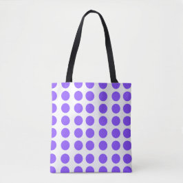 Bolsa Tote Barra de ferramentas do Bolinhas Design Roxo