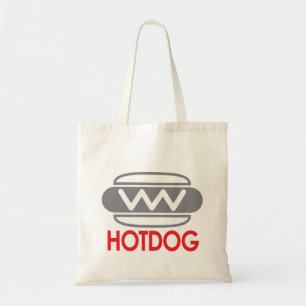 Bolsa Tote Barra de Ferramentas do Burger de Ícone do Hotdog